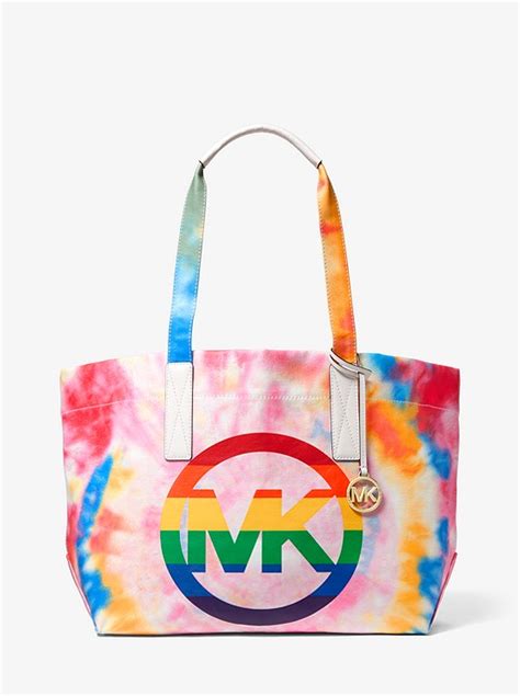 michael kors rainbow camera bag|Michael Kors rainbow tote bag.